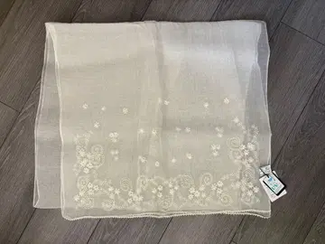 m:m collection 자수 스톨 화이트