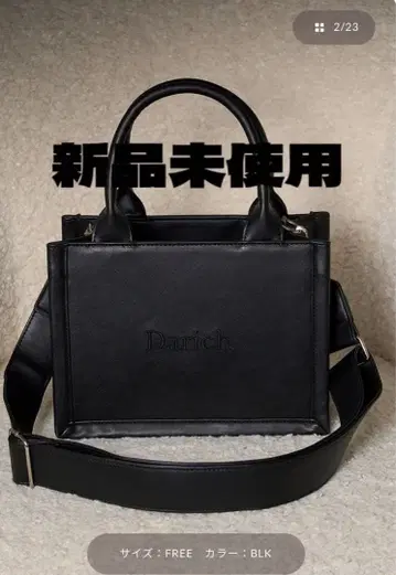 Darich 새상품 로고 숄더 가죽 미니 토트백