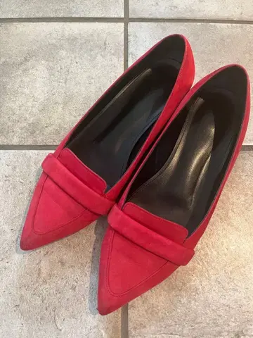 SHIPS 빨간색 CHAMBUR POINTED VAMP 플랫슈즈