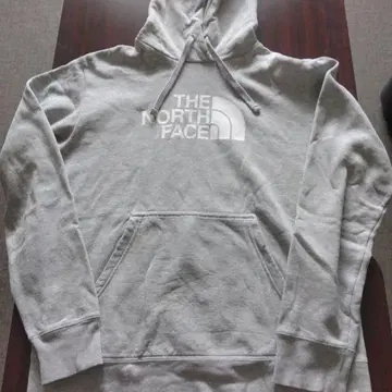 THE NORTH FACE 그레이 후드티 후드 부착