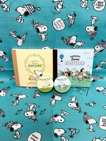 스누피 타운 메모 마스킹 테이프 4종 세트