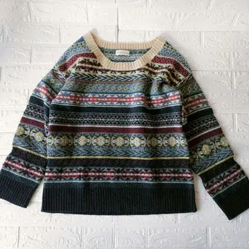 [저널 스탠다드] [노르딕 무늬] 긴팔 스웨터 새상품급