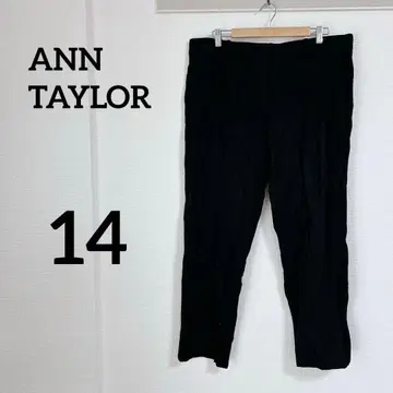레어 ANN TAYLOR 앤 테일러 [ 14 ] 블랙 슬랙스 깔끔