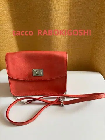 라보키고시 tacco 레드 숄더백
