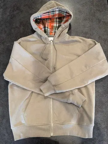 B:MING 베이지 후드 부착 후드티 M