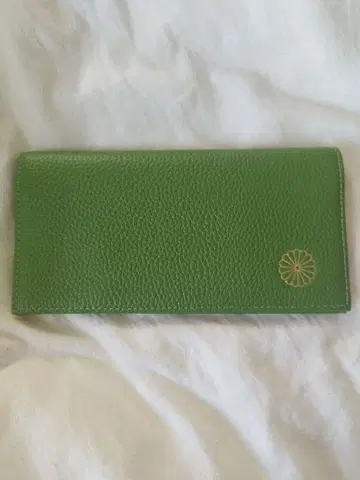 황궁 지갑 라이트 그린 가죽 장지갑