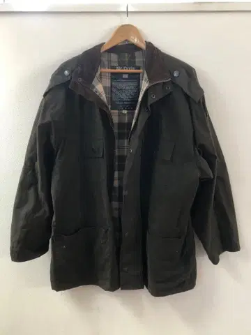 Mc Orvis 오일 자켓 영국 국기 패치 포함