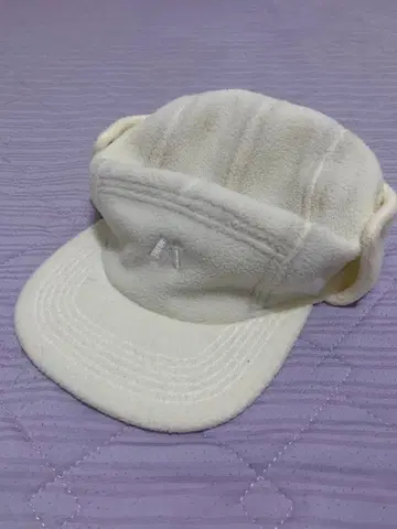 바지 화이트 플리스 캡