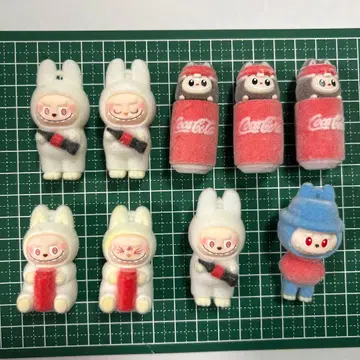 러브브 피규어 참 9개 세트 콜라 말칸용 구멍 있음