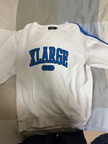 XLARGE 맨투맨 1991 모델 화이트/블루