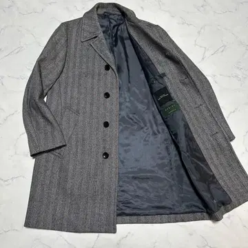 새상품급 유나이티드 애로우즈 스텐카라 코트 헤링본 그레이 메리노 S