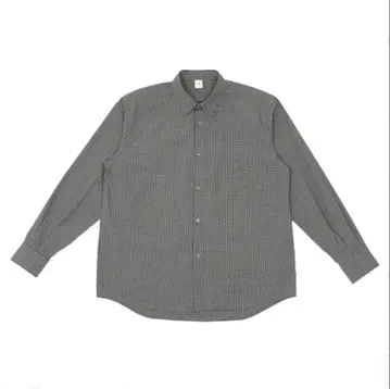 OVY Cotton Poplin Pin Check Wide Shirts