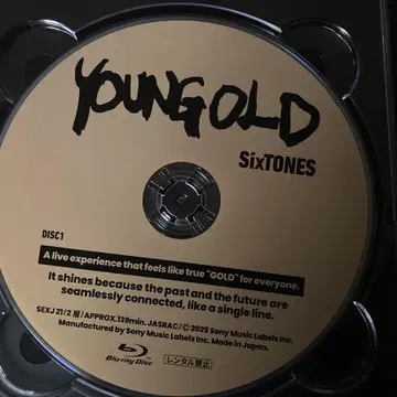 SixTONES [ YOUNGOLD ] DISC1 Blu-Ray