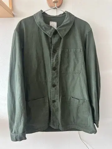 유럽 프렌치 워크 자켓 빈티지 프랑스군 카키