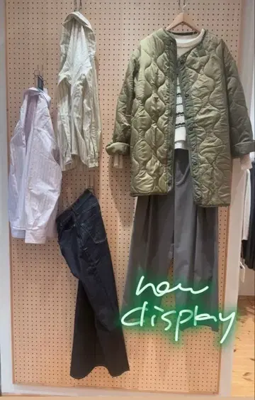 아쉬( H ) 퀼팅 버튼 코트 tantan 구매