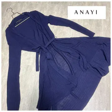 [ ANAYI ] 아나이 롱 가디건 봄/여름 얇은 소재 벨트 허리 절개