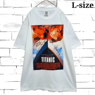 [ 새상품 ] 타이타닉 포스터 T셔츠 화이트 2