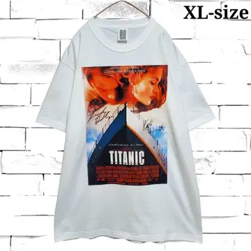 [ 새상품 ] 타이타닉 포스터 T셔츠 화이트 3