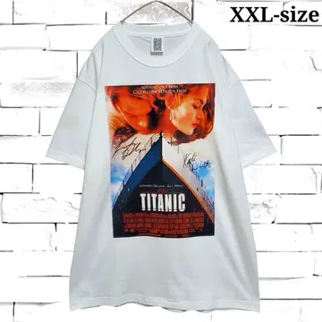[ 새상품 ] 타이타닉 포스터 T셔츠 화이트 4