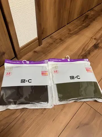 유니클로C 울트라 웜 히트텍 캐시미어 블렌드 터틀넥 T XXL 2장