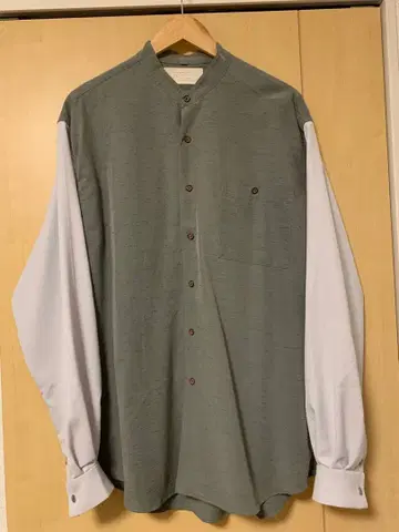 밴드 카라 셔츠 재구축 구제 의류