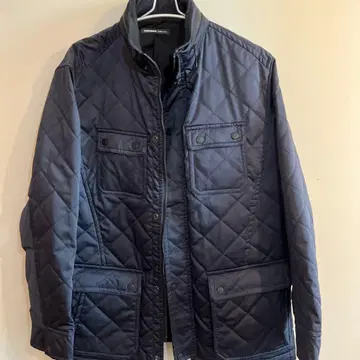 네이비 퀼팅 자켓 니콜