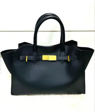 Mila Owen / 미라 오웬 가죽 벨트 핸드백 블랙