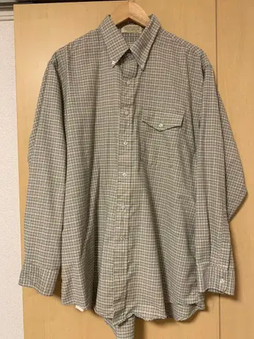 L.L.Bean 체크 무늬 긴팔 셔츠 17 1/2 - 35