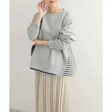 UR TECH 속기모 사이드 버튼 맨투맨 DOORS