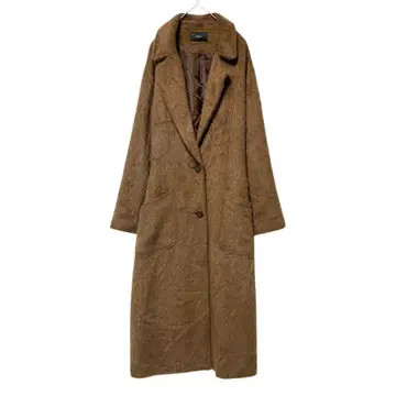 [ EMODA ] 에모다 빅 칼라 샤기 코트 롱 (F)