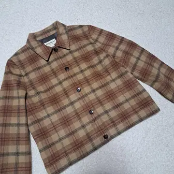 [새상품급] Eddie Bauer 빈티지 체크 무늬 울 자켓