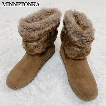 미사용 새상품 미네통카 퍼 에베레트 부츠