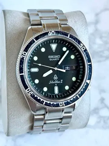 SEIKO 실버 웨이브 Z 빈티지 손목시계