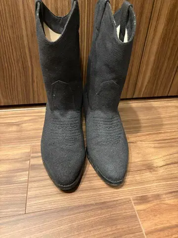 HIAND 하이앤드 블랙 스웨이드 부츠 M