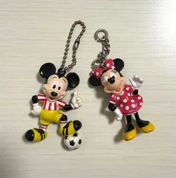 미키 미니 축구선수 키링 디즈니 헤이세이 레트로