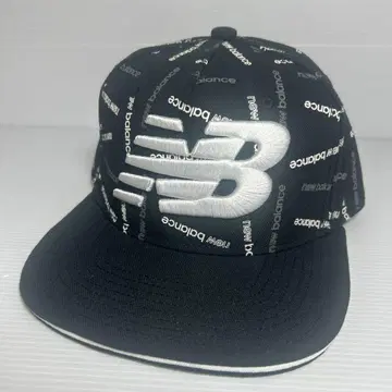 뉴발란스 캡 남성용 여성용 NB 로고 블랙 JACL0636