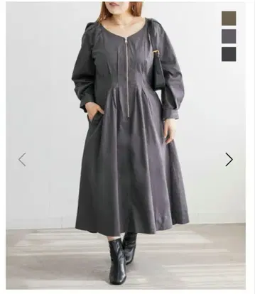 CLETT 오리지널 프론트 지퍼 원피스