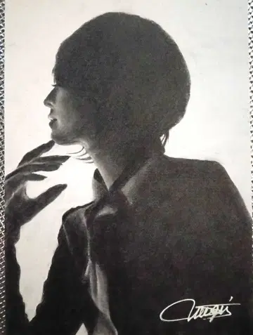 실루엣 연필화 아트