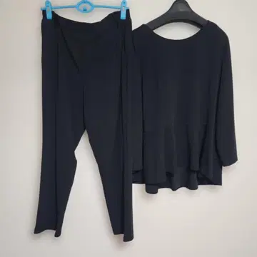 블랙 셋업 팬츠 셋업