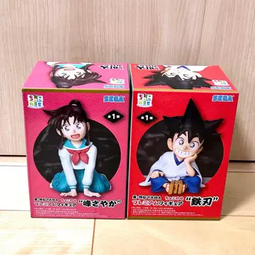 치비큥 캐릭터 미네 사야카 테츠진 2체 세트