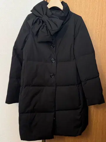 컨디션 최상 케이트 스페이드 리본 포함 다운 코트