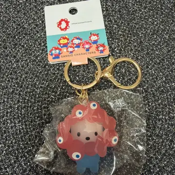 새상품 산리오 미야쿠미야쿠 콜라보 클리어 키링 포차코 오사카 만박