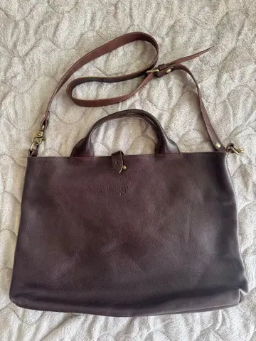 CI-VA 다크 브라운 가죽 숄더백