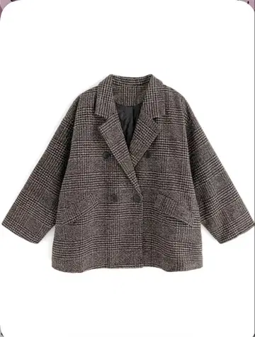 글렌체크 트위드 자켓[at2131] 브라운