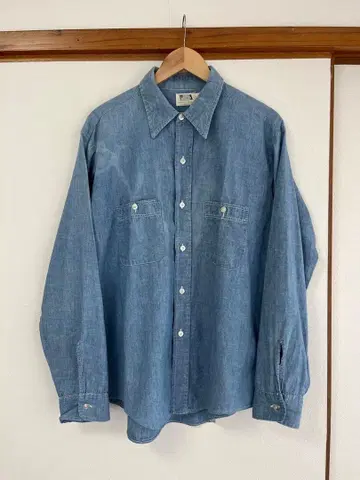 60s BIG MURPH 샴브레이 셔츠 L 사이즈 vintage