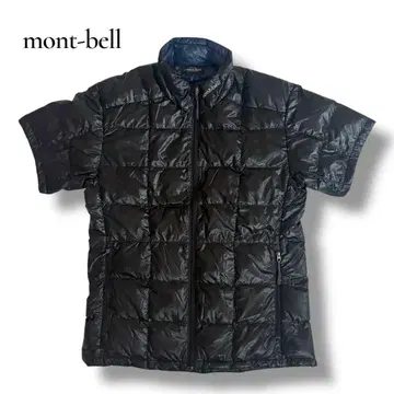 mont-bell 블랙 다운 베스트 숏 슬리브