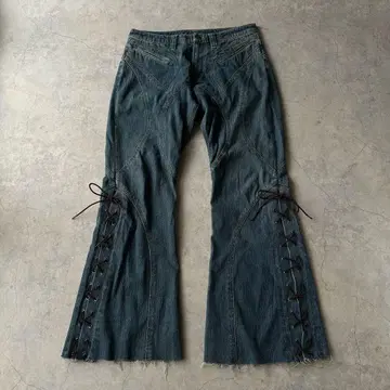 TORNADO MART 플레어 데님 팬츠 archive y2k