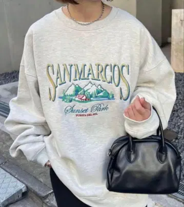 디스코트 트레이닝복 맨투맨 [WEB 한정판] 자수 로고 빅 맨투맨