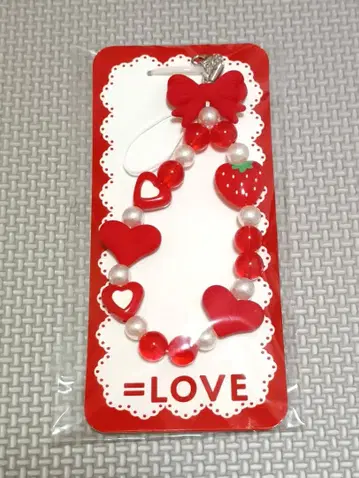 이코럽 =LOVE 의상 모티브 비즈 스트랩 특별히