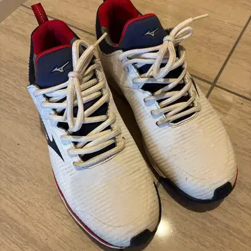 미즈노 골프화 26.0 EEE 화이트/네이비/레드